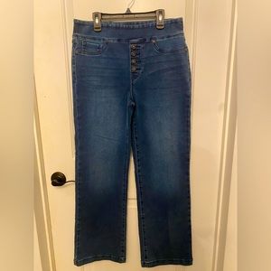 DG2 Stretch Waist Wide Leg Jean Woman